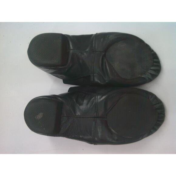 Dance Jazz Shoes ABT  Black 4.5M Youth Side Elastic Split Sole Leather - Picture 2 of 2
